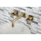Kingston Brass KS6123ML Two-Handle Wall Mount Bathroom Faucet, Antique Brass KS6123ML - alternate 3
